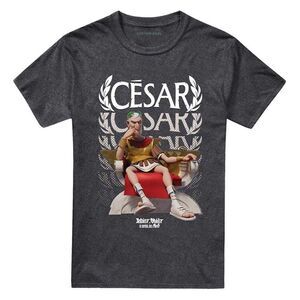Asterix Unisex Adult Csar Of Rome Heather T-Shirt / Dark Heather